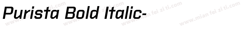 Purista Bold Italic字体转换